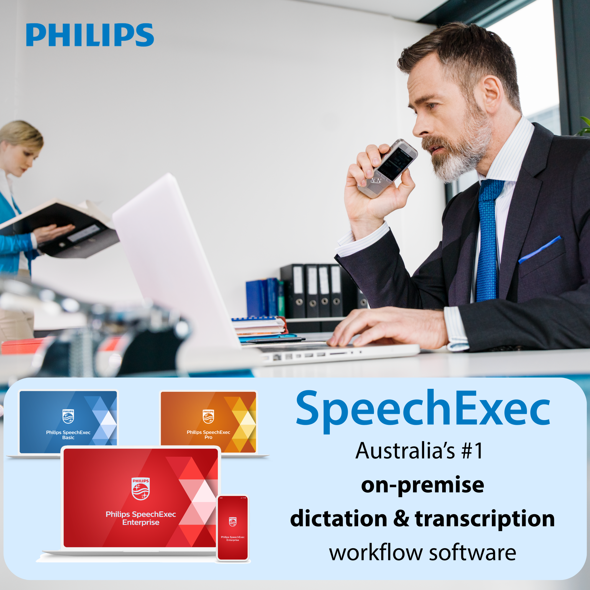 Philips SpeechExec dictation and transcription software